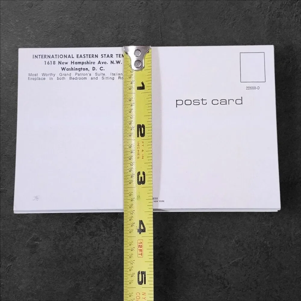 Vintage Set 15 Postcards Eastern Star Temple Perry Belmont House DC w Folder NOS